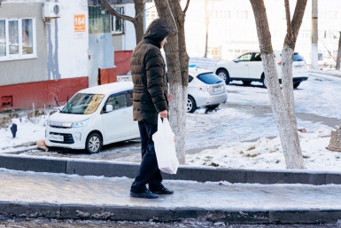 гололед, тротуар Евгений Кулешов, ИА PrimaMedia