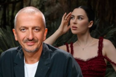 Константин Богомолов и Юлия Пушман коллаж сгенерирован PrimaDonna.media на основе соцсетей знаменитостей