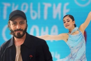 Илья Авербух и Аделия Петросян коллаж сгенерирован PrimaDonna.media на основе соцсетей знаменитостей