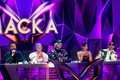 Судьи в шоу &quotМаска&quot (16+) стоп-кадр из шоу &quotМаска&quot (16+)