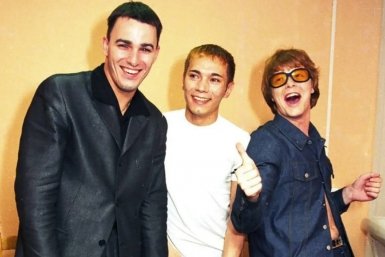 Музыкальная группа &quotИванушки International&quot (18+). Кирилл Андреев, Олег Яковлев и Андрей Григорьев-Аполлонов соцсети Андрея Григорьева-Аполлонова