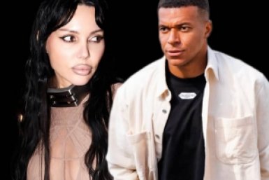 Оксана Самойлова и Килиан Мбаппе коллаж сгенерирован PrimaDonna.media на основе соцсетей знаменитостей