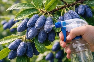 Жимолость прет как грибы Создано при помощи ИИ