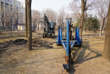 В городском парке &quotДора&quot в Уссурийске обустраивают зону спокойного отдыха tg-канал (18+) администрации Уссурийска