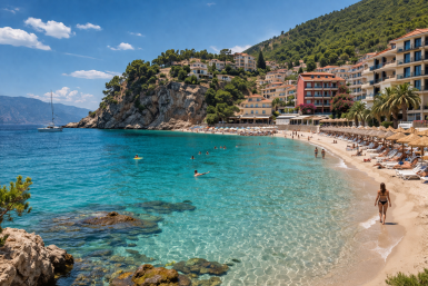 Курорт с идеальной водой и адекватными ценами Создано при помощи ИИ