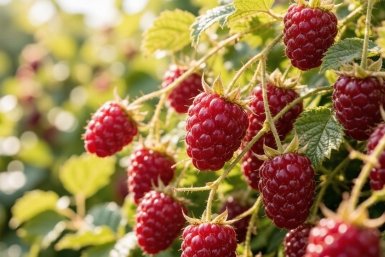 30 г под куст в июне - и малина пышет здоровьем: ягоды растут как бешеные размером с кулак
